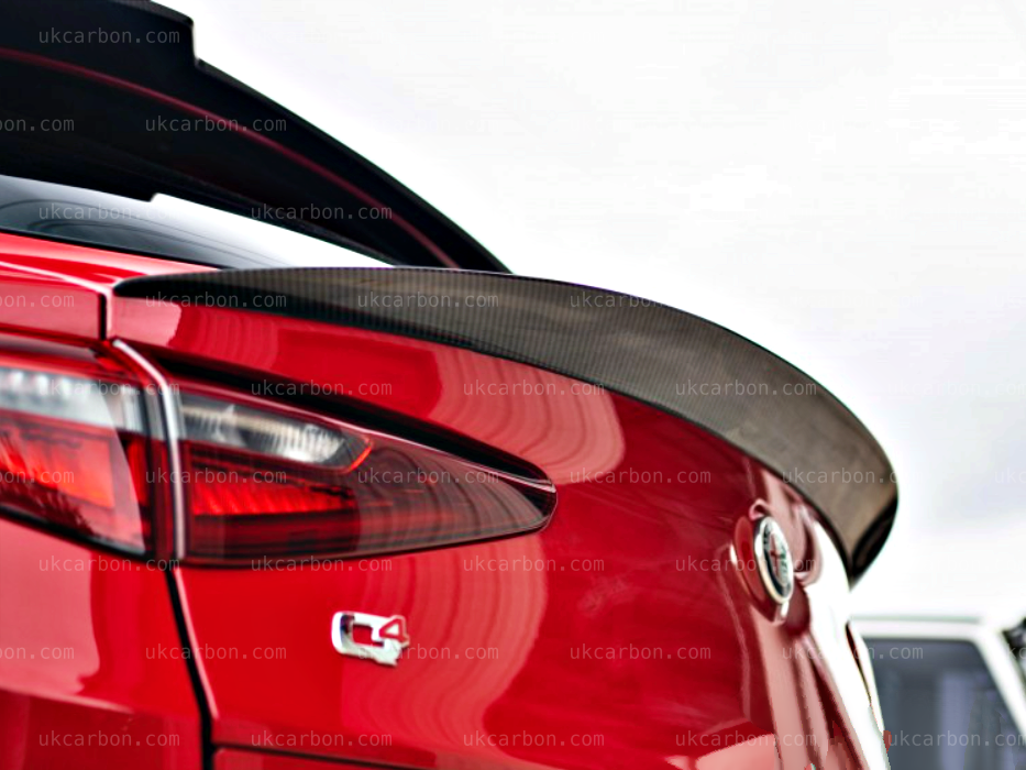 Alfa Romeo Stelvio Middle Carbon Fibre Spoiler by UKCarbon