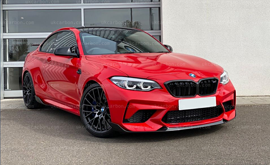 BMW F87 M2 Competition Carbon Fibre Front Bumper Splitter Lip Kit by UKCarbon