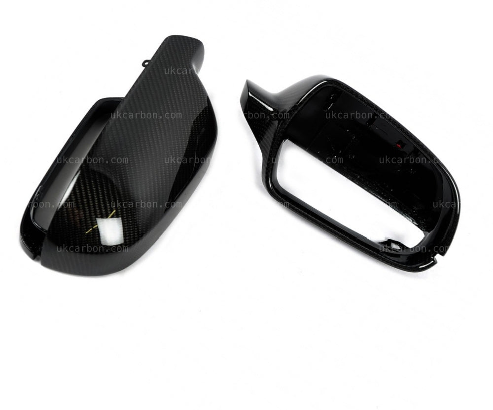 AUDI A4 S4 Carbon Mirror Cover Replacements Fibre B8.5 2012-2015 by UKCarbon