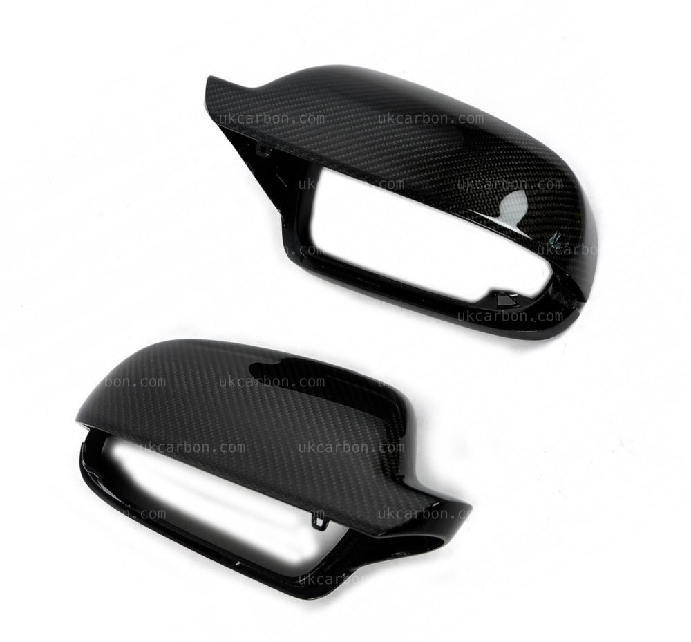 AUDI A4 S4 Carbon Mirror Cover Replacements Fibre B8.5 2012-2015 by UKCarbon